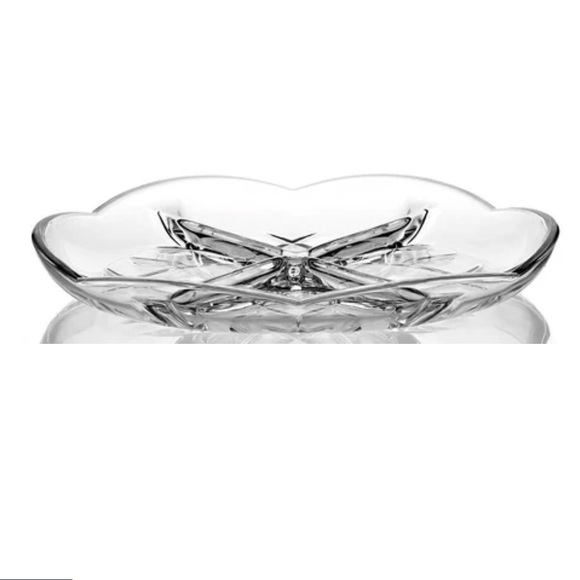 GORHAM Lady Anne Crystal Relish Dish - Picture 1 of 10